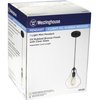 Westinghouse One-Light Adjustable LED Mini Pendant ORB, Clear Glass 6102600